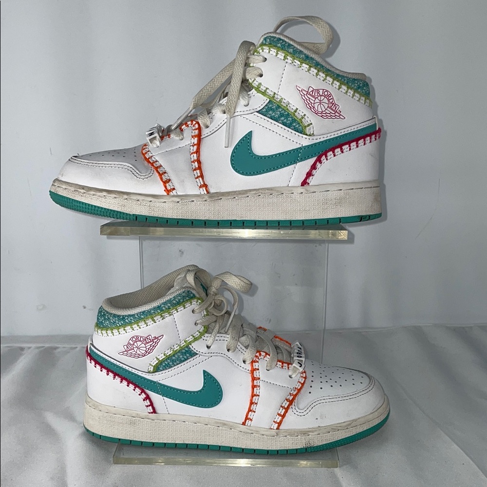 NIKE AIR JORDAN 1 MID SE MULTI KNIT FTL-11-121